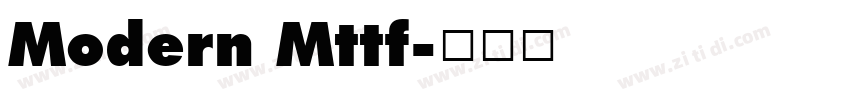 Modern Mttf字体转换